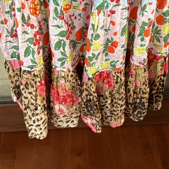 Anthropologie Place National linen floral print midi dress size medium NWOT - Picture 8 of 11